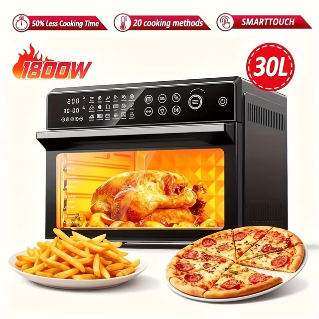 Digital Air Fryer Oven, Microwave, Extra Large 32-Quart Air Fryer And Toaster Oven Combo