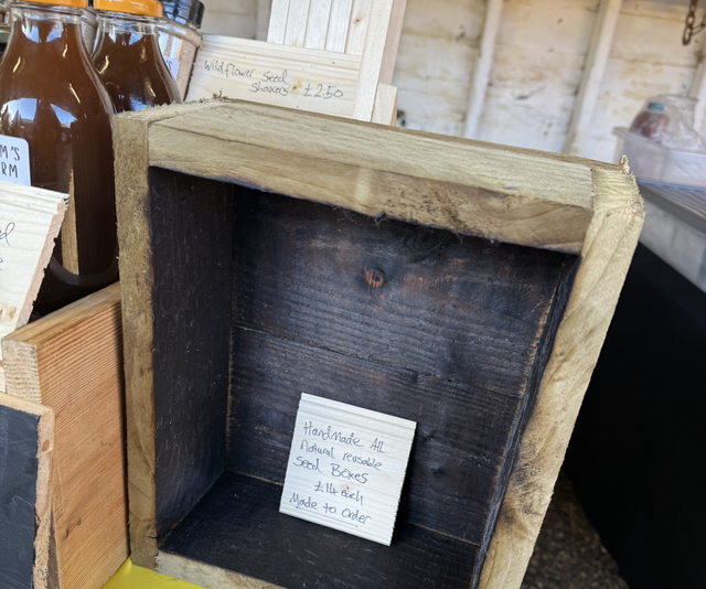 Handmade Wooden Seed Tray