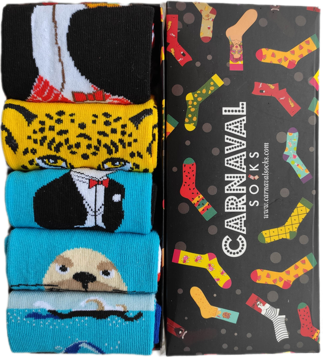 ZESTAW #6 Skarpetki 5 PAR 39-45 Kolorowe Zabawne IDEALNE NA PREZENT!