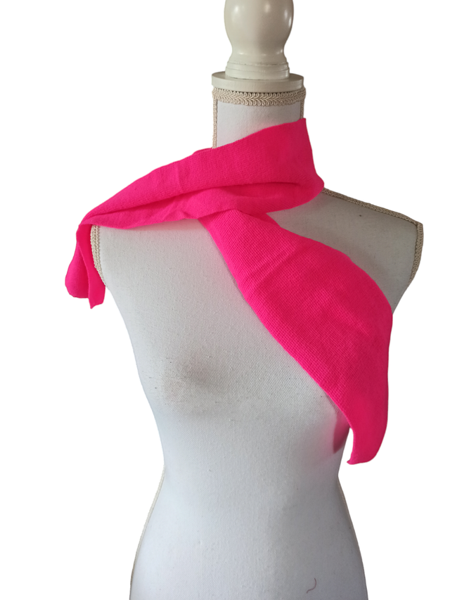 Écharpe rose fluo 