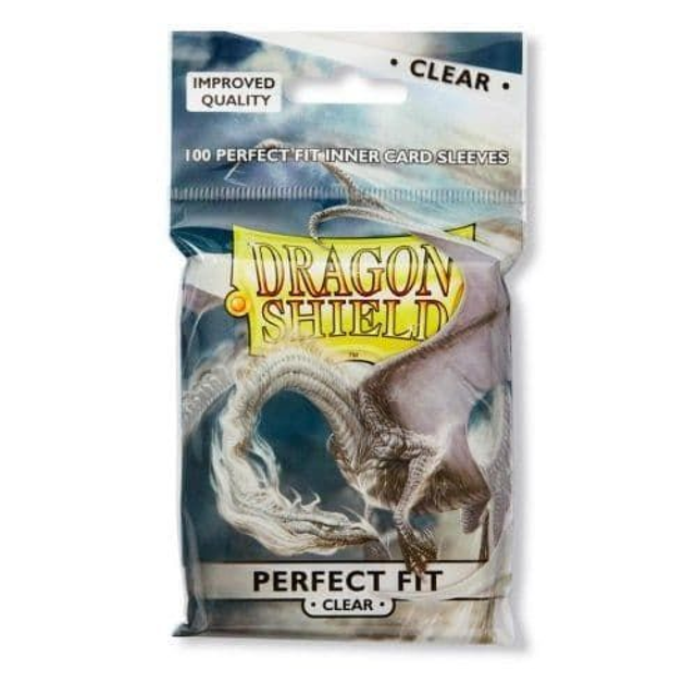 Dragon Shield - Perfect Fit Standard Size Sleeves 100pk - Clear