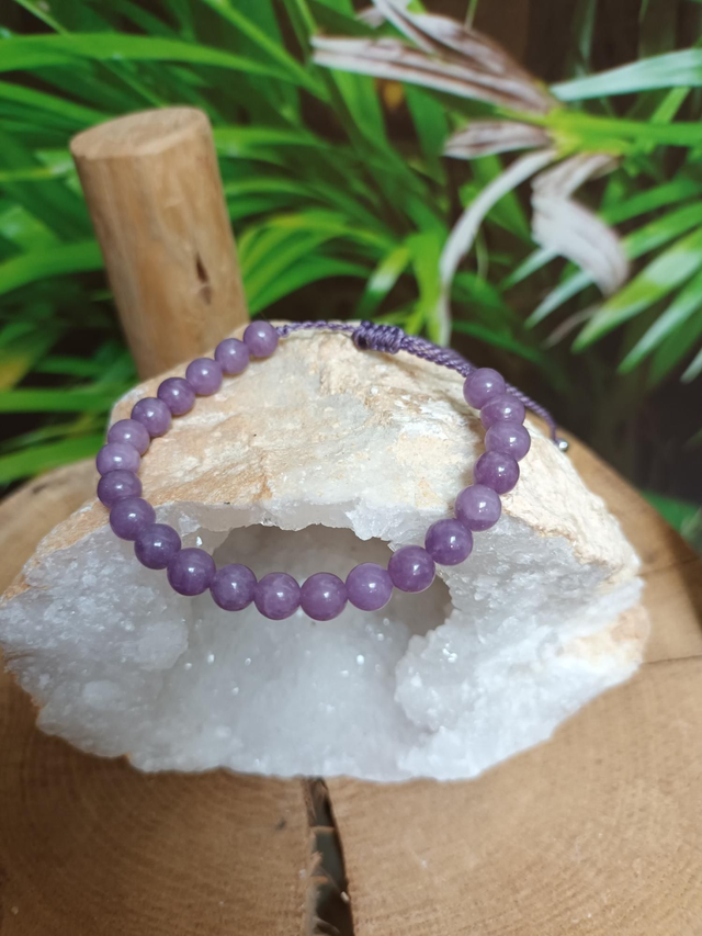 Bracelet en lépidolite