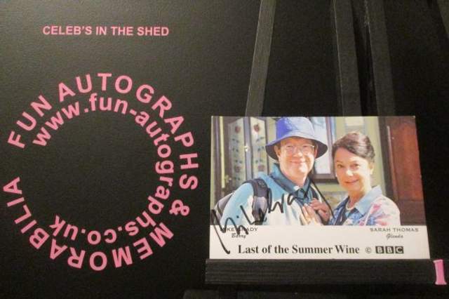 Mike Grady (Barry) Authentic Autographed Last Of The Summer Wine 6x4 Cast Card (1)