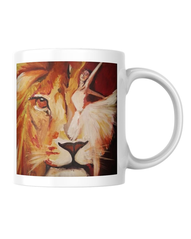 Lion dancer mug
