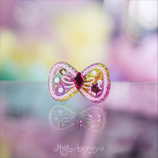 Bague Noeud à paillettes Kawaii