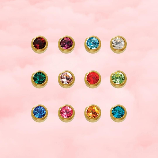 24ct assorted birthstone caflon (12)