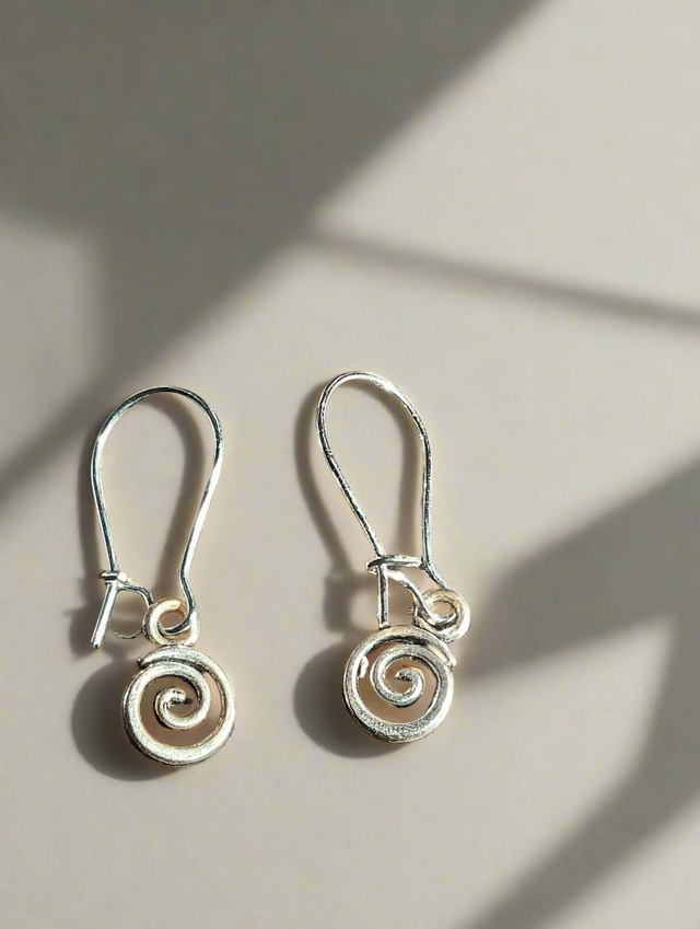 Keltische spiraal oorbellen