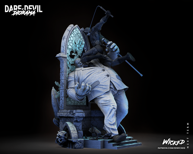 DIORAMA DAREDEVIL VS FISK