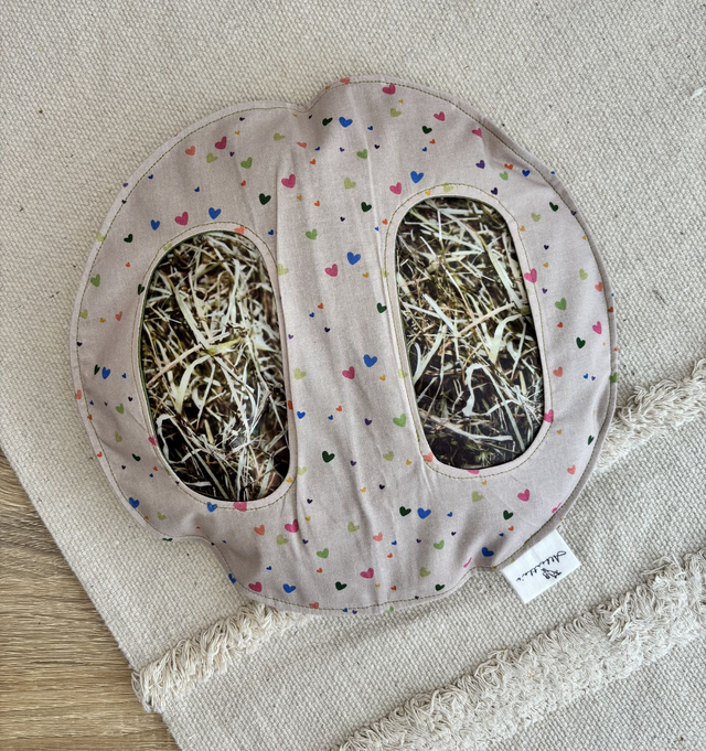 Sac à foin de sol Albertha&#039;s &quot;Cœurs&quot; - 2 ouvertures