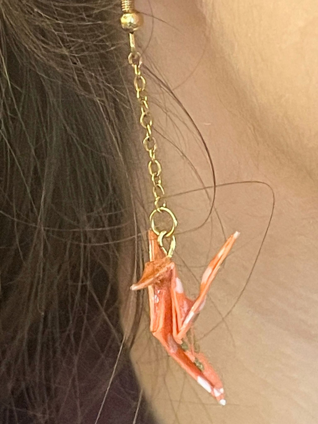 Boucles d'Oreilles longues "Colibri"