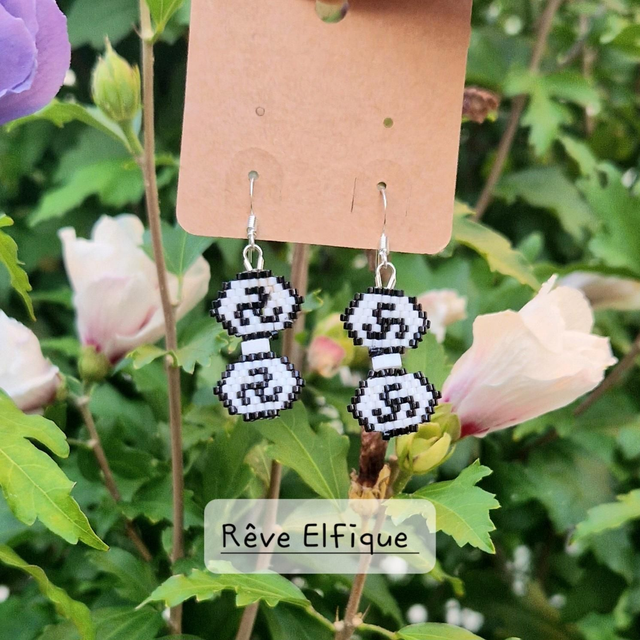 Boucles d'oreilles triskel