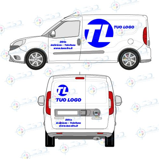 Personalizzazione furgoncino Premium come da immagine (prezzo comprensivo IVA)
