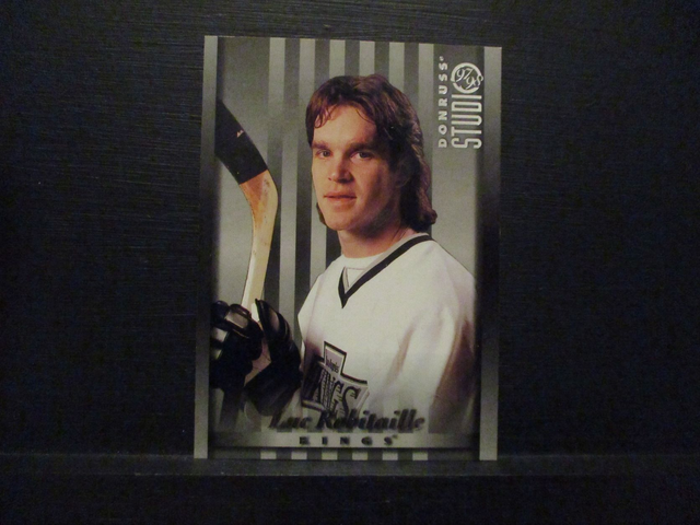 Luc Robitaille - NFL 1997 Donruss Studio Ice Hockey Original Trading Card #53