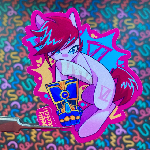 Arcane Vi Pony | LOL Sticker