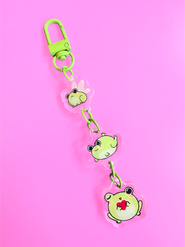 3 froggy - porte-clés