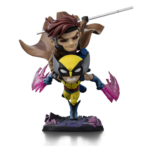 Iron Studios X-Men 97 Mini Co. PVC Figure Gambit And Wolverine 23 Cm
