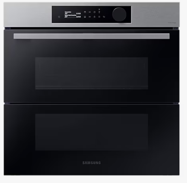 Samsung NV7B5755SAS Series 5 Dual Cook Flex  Smart Oven with Pyrolytic Oven, Air Fry &amp; Meat Probe - Stainless Steel