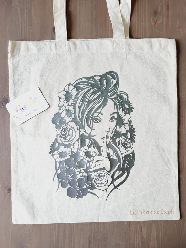 Tote bag floqué 