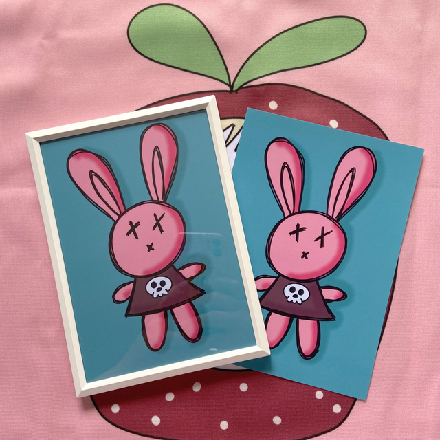LAPIN ROSE