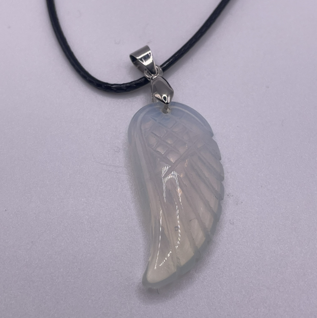 Opalite Angel Wing Necklace