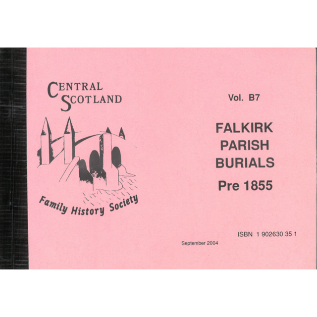 Falkirk, Stirlingshire Burial Index pre-1855