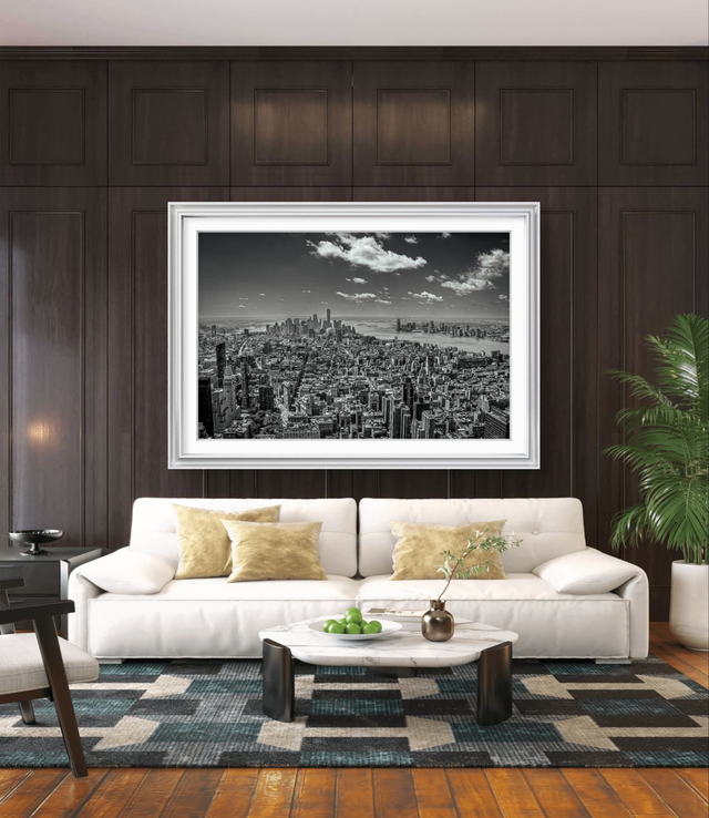 New York Skyline Black and White - Print Only