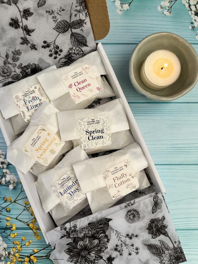 Laundry Collection Tealight Gift Box