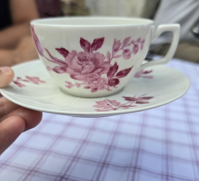 Tasse à café porcelaine Limoges 