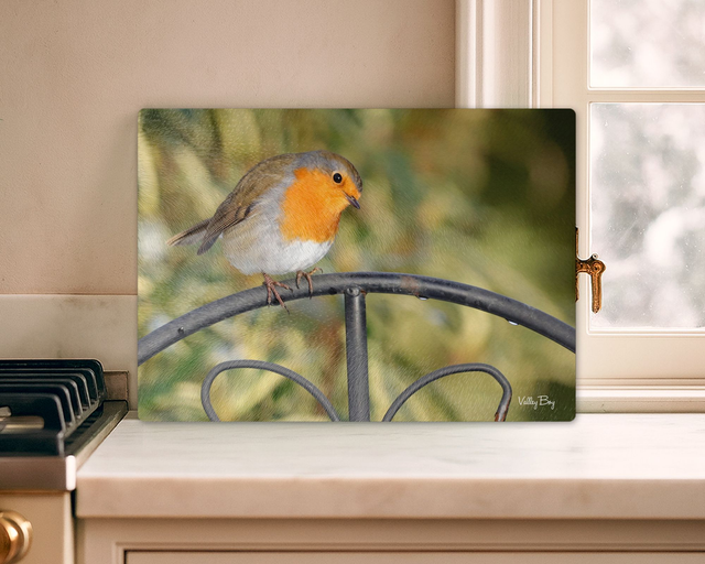 "Robby Robin" Glass Worktop Saver