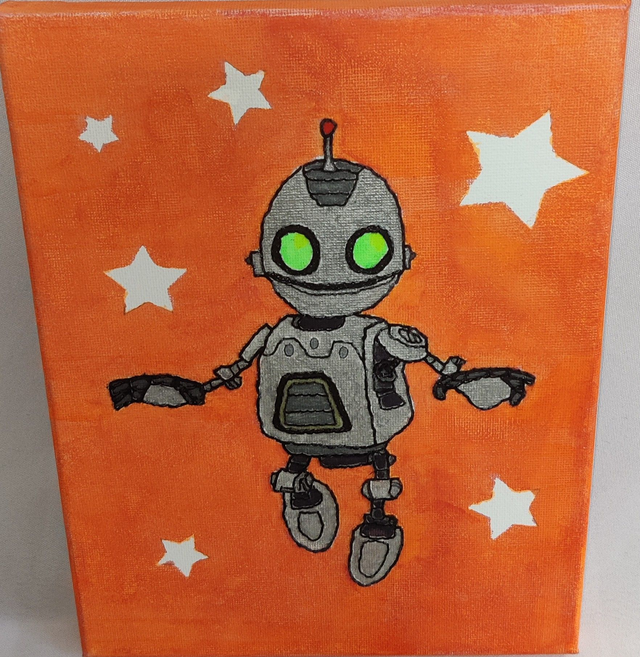 Toile brodée Clank Ratchet et Clank