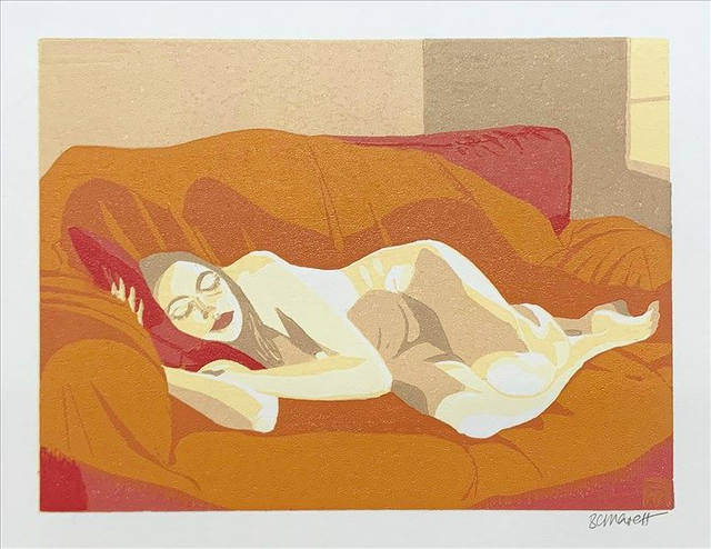 Warm sun on her skin