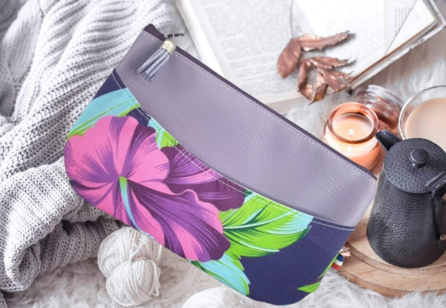 Pochette "Mila" Hibiscus