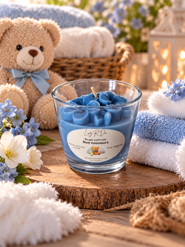 Bougie Déco - 80 grammes - "Mon nounours"