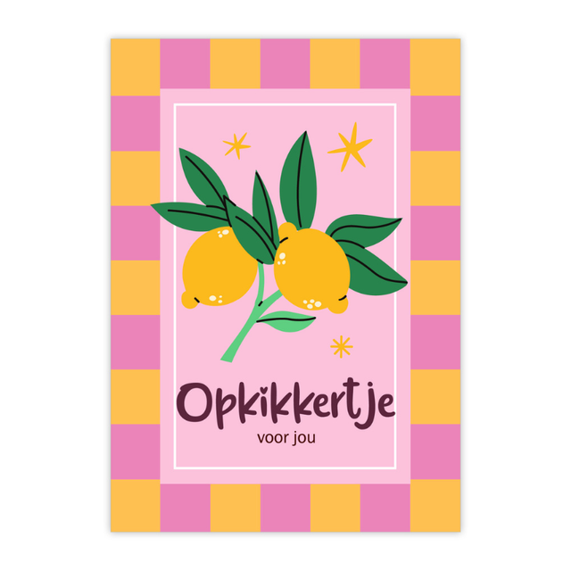 Kaart Sizzy Opkikkertje