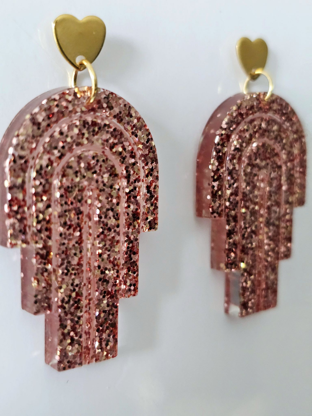 MIAMI vieux rose pailleté