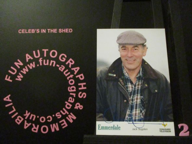 Clive Hornby (Jack Sugden) Original Emmerdale Emmerdale Tv Logo Pre-Print Cast Card (2)