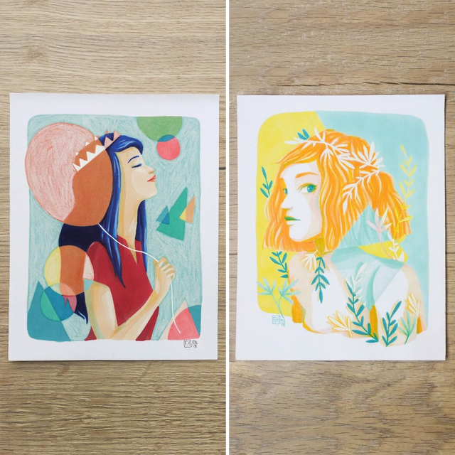 LES INSOUCIANTES // mini originaux, 15 x 19 cm