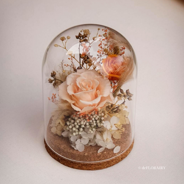 Autumn Glow | Preserved Flower Glass Dome | Next-Day Flower Delivery in Bristol | UK-Wide Delivery