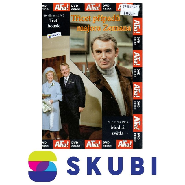 DVD Třicet případů majora Zemana - 19. díl: rok 1962 Třetí housle + 20. díl: rok 1963 Modrá světla - česky