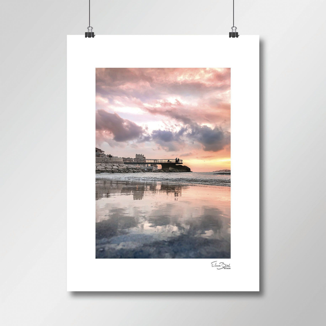 Affiche « Plage des Catalans » 