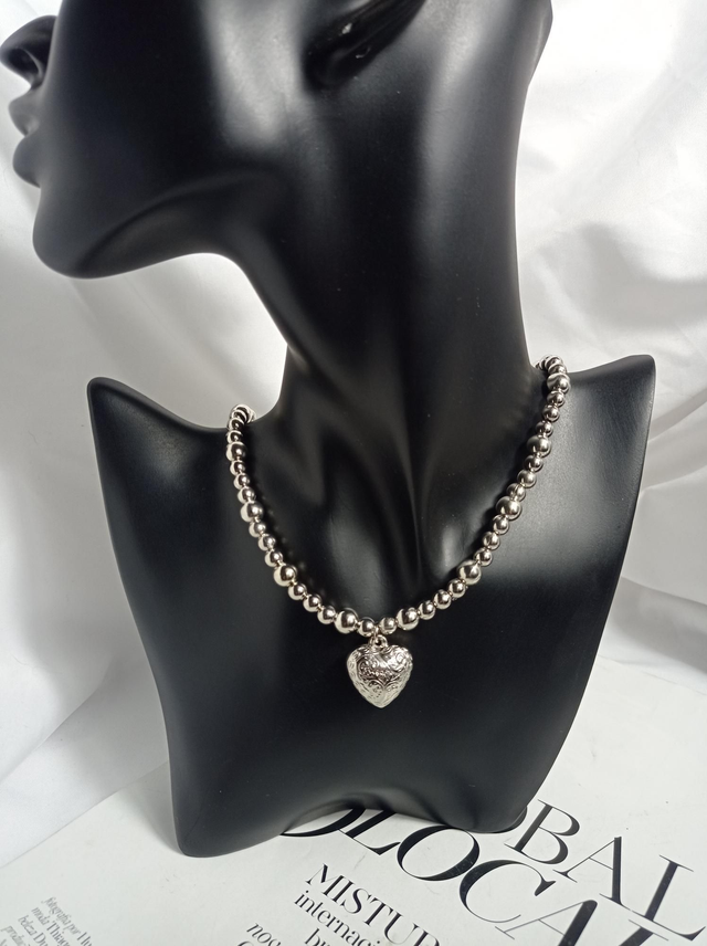 Colar metal heart