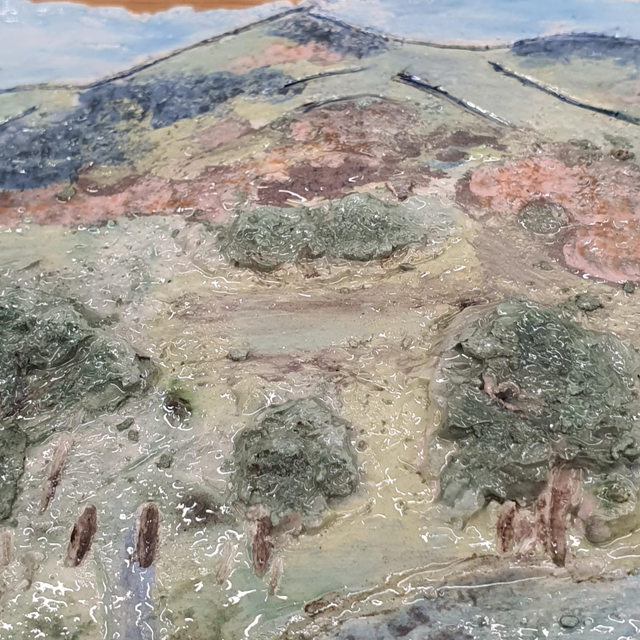 Buttermere shore ceramic wall art