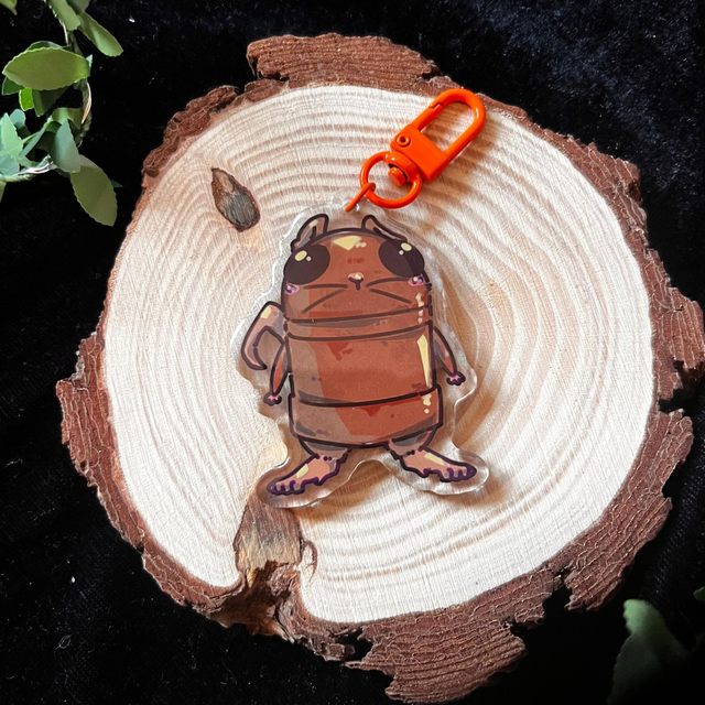 Llavero REPO Rats // naranja - acrílico 