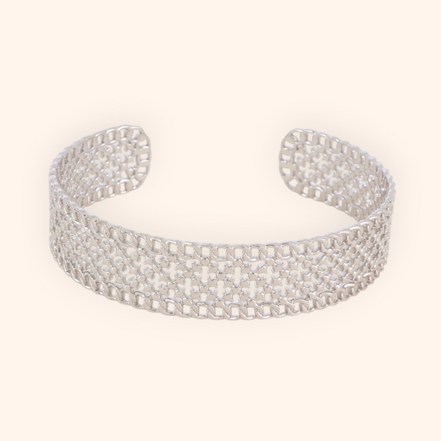 Bracelet ajustable vintage silver