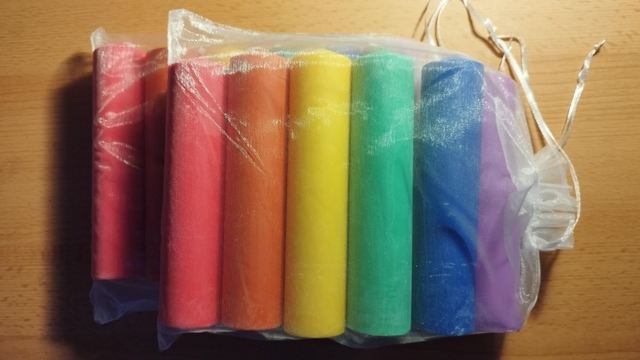 Rainbow candles full set (6 candles) 