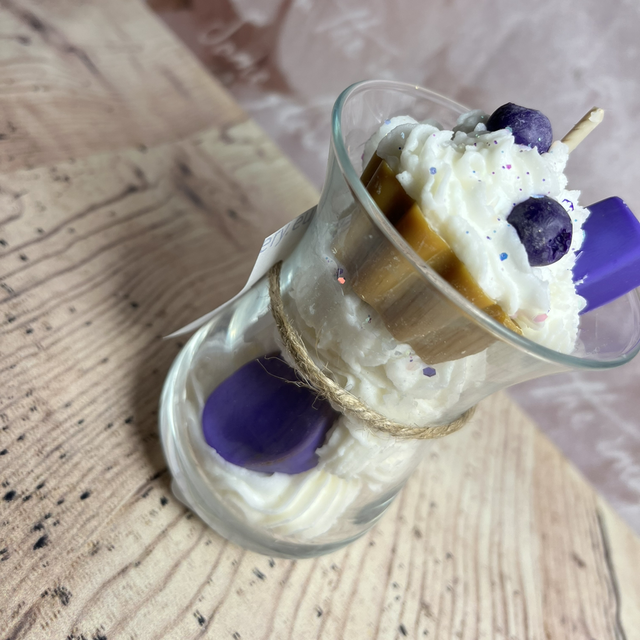 Bougie exquise muffin myrtille