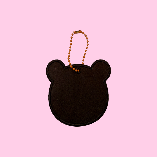 Friendship charm - Bear (w/ iron-on backing)