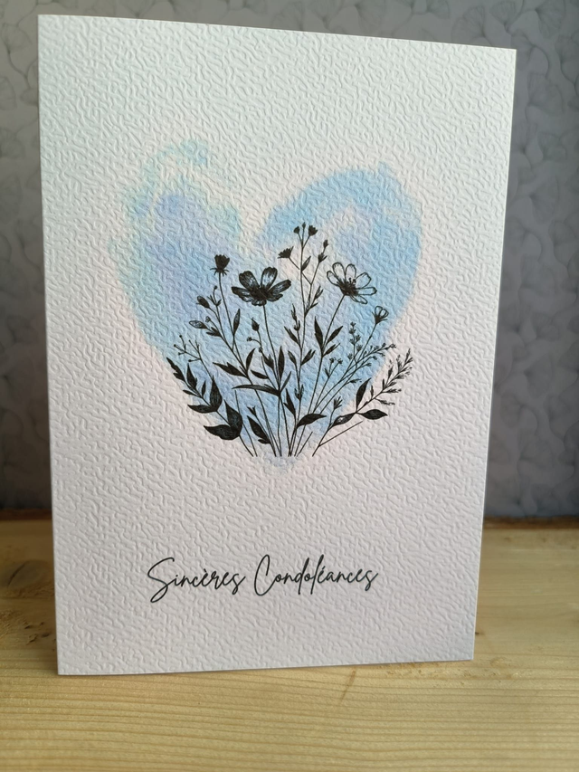 Carte "Cœur aquarelle"