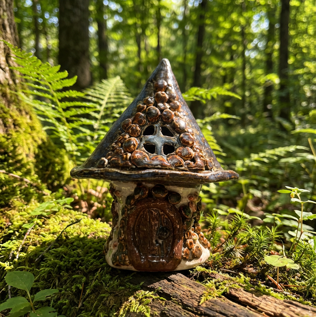 Forest bloom fairy house
