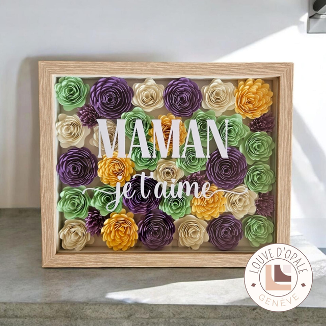 Cadre fleuri - Maman je t&#039;aime (spring)